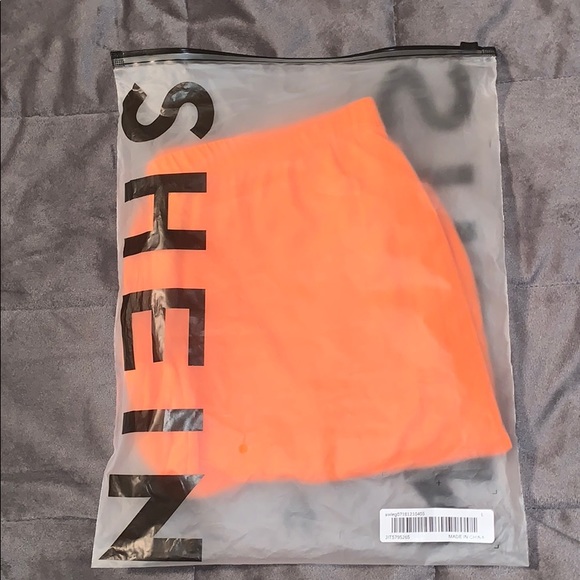 NEW orange SHEIN biker shorts - Picture 4 of 4